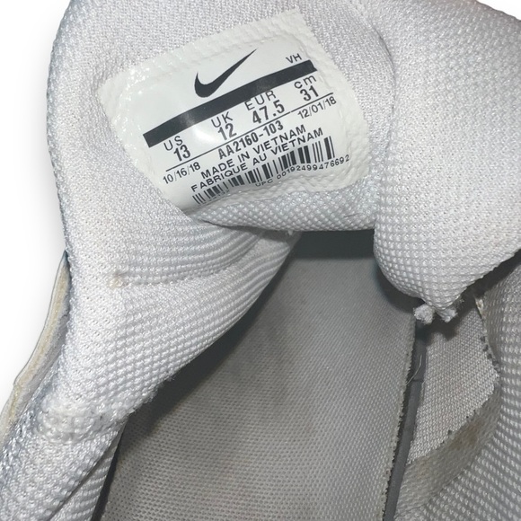 Nike Men's Tessen Running Shoes White / Blue Athletic Sneakers Size 13 - Picture 7 of 13